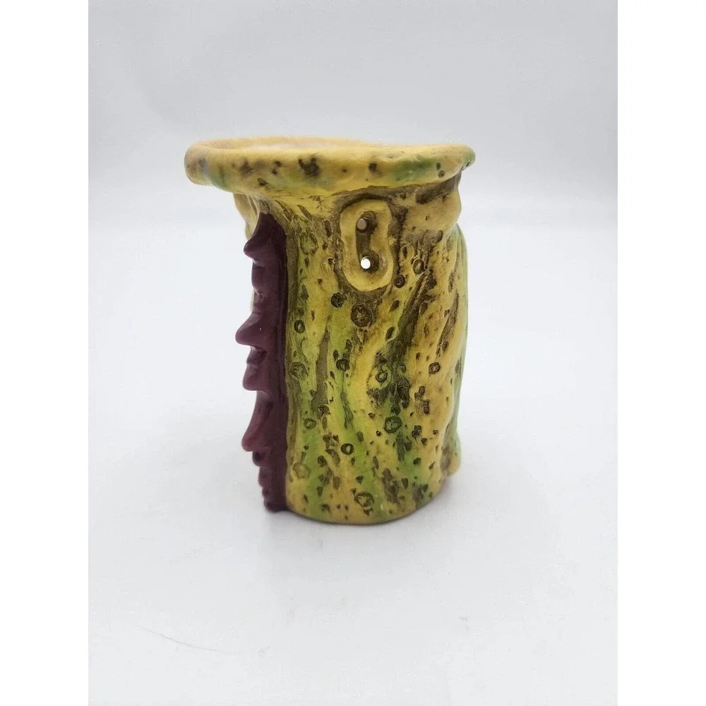 Wide Mouth Angry Man Candle Holder Candle Melting 2001 J D Dollen